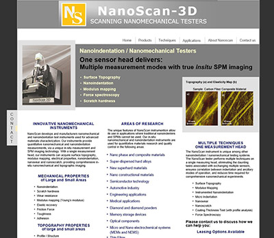 website for nanoScan